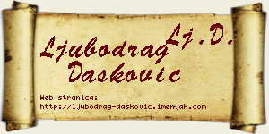 Ljubodrag Dašković vizit kartica